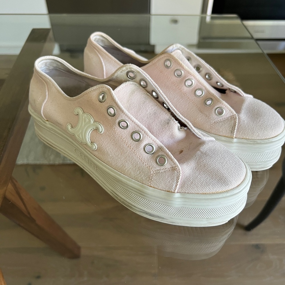 Pink Celine shoes